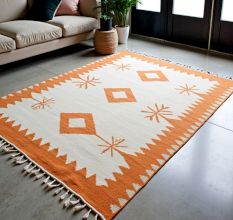 Handknotted Wool Area Rug Tribal